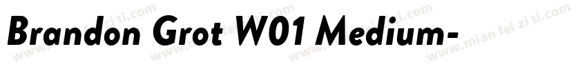 Brandon Grot W01 Medium字体转换